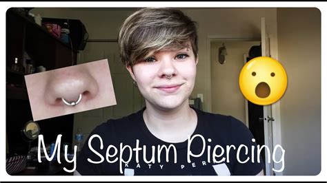 My Septum Piercing Pain Aftercare Etc Youtube