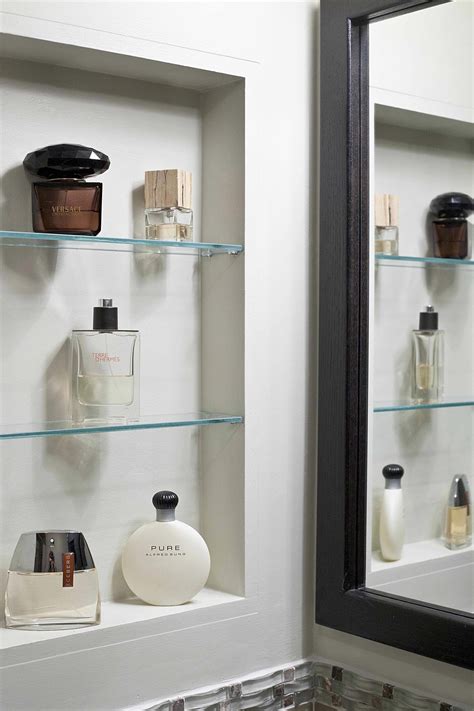Your bathroom medicine cabinet is brimming with design potential—it just takes a little imagination. #GlassShelfRests Refferal: 7192394943 | Glass shelves in ...