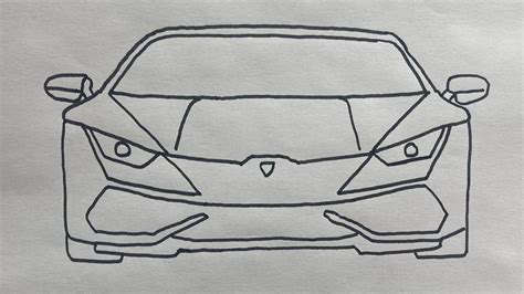 Lamborghini Araba Çizimi Nasıl Yapılır ÇOK KOLAY Spor Araba Çizimi