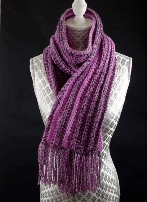 Free Crochet Scarf Pattern Very Easy To Make For Beginners