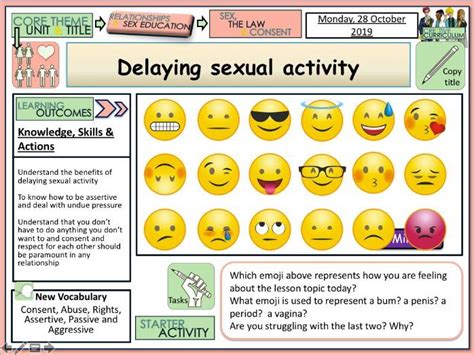 Delaying Sexual Activity Teaching Resources