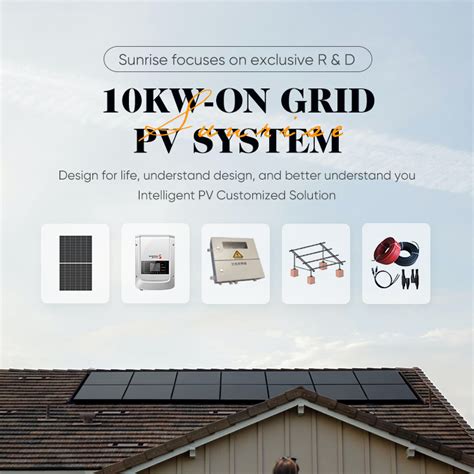 10kw 50kw Solar Generator Commercial Solar Panels Roof Mounting Solar