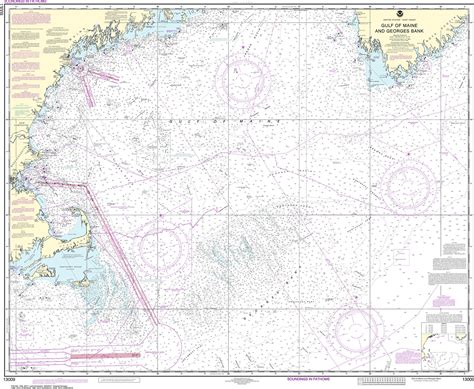 Noaa Nautical Chart 13009 Gulf Of Maine And Georges Bank