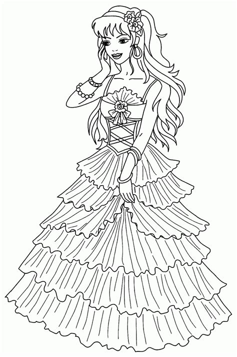 Free Printable Princess Coloring Coloring Pages