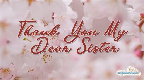 Thank You Dear Sister Images Idamangert