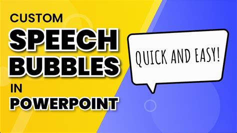 How To Create Amazing Custom Speech Bubbles In Powerpoint Quick And