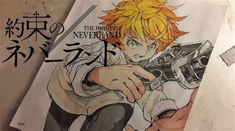 Drawing Emma From The Promised Neverland Yakusoku No Neverland Anime Drawing Youtube