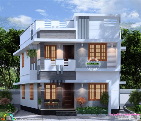 1300 Square Feet 4 Bedroom House Plan Kerala Home Design And Floor