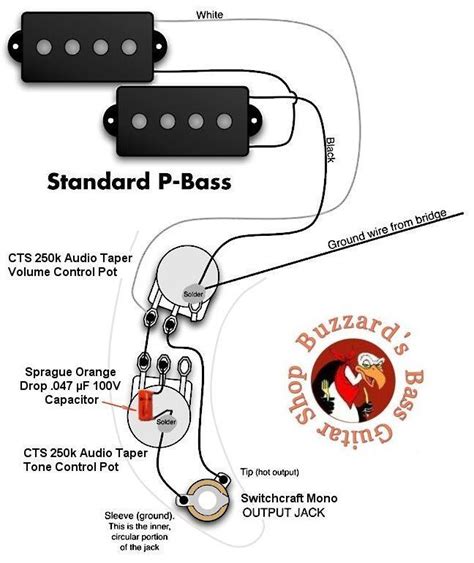 The diagram provides visual representation of an electric arrangement. Bass Guitar Volume Wiring Diagram