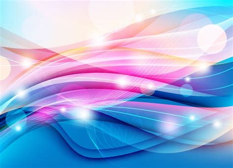 Colorful Wave On Light Background Vector Graphic Free