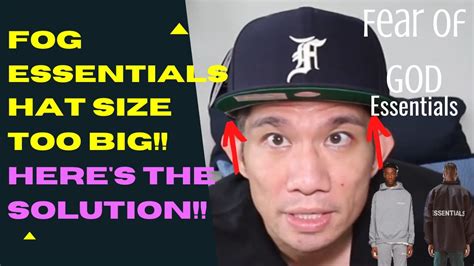 Fog Hat Essentials Sizing Is Too Big Heres The Solution Youtube