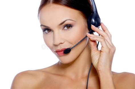 Woman In Headset Stock Image Image Of Caucasian Hand 11228569