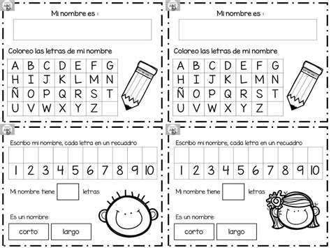 Excelente Material Para Aprender Y Reforzar El Nombre Propio Para