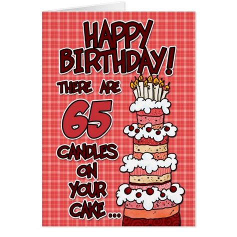 Happy Birthday 65 Years Old Greeting Cards Zazzle