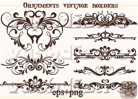 Ornaments Vintage Borders Design Lz By Lyotta On Deviantart
