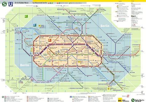 Mapa Metro Berlin Zonas