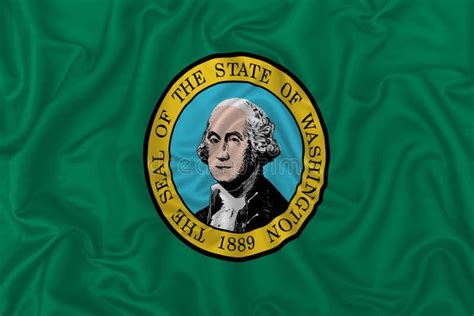 Bandera De Estado De Washington Stock De Ilustraci N Ilustraci N De Color Bandera
