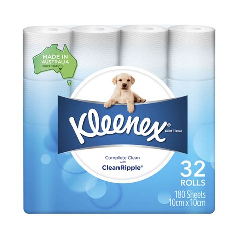 Buy Kleenex Complete Clean Toilet Paper 32 Pack Coles