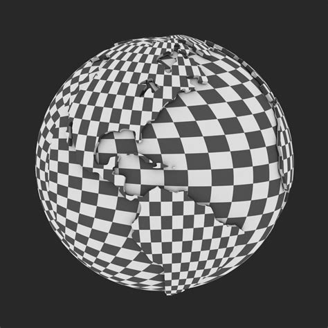 World Sphere 3d Model By Hdpoly