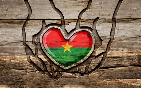 Download Wallpapers I Love Burkina Faso 4k Wooden Carving Hands Day