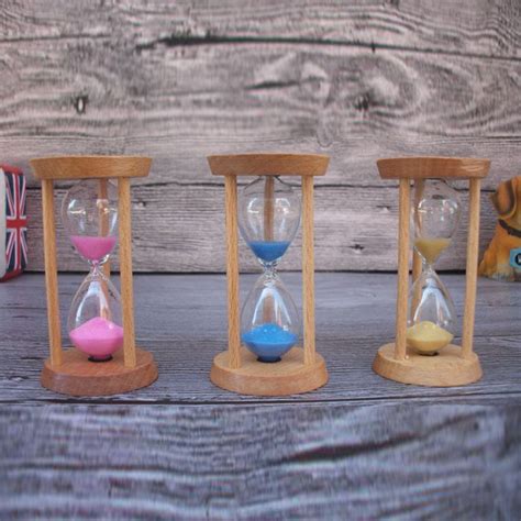 1pc Creative 3 Minutes Hourglass Timer Wooden Table Sand Clock Timers