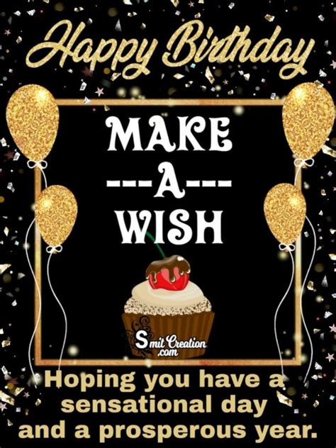 Make A Wish Happy Birthday Greeting Card Cards