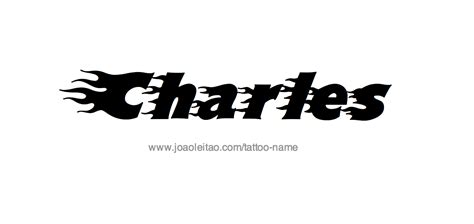 Charles Name Tattoo Designs