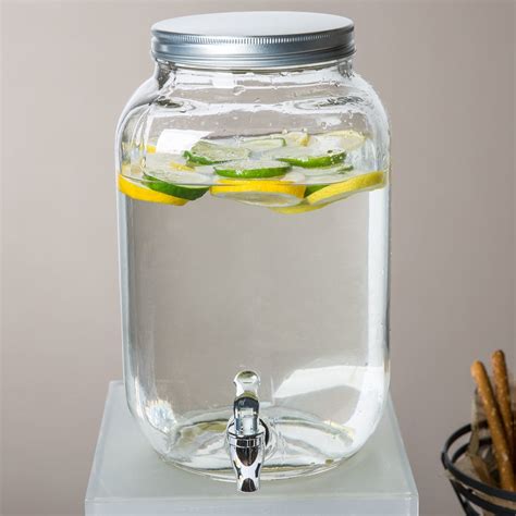 Core 2 Gallon Mason Jar Glass Beverage Dispenser