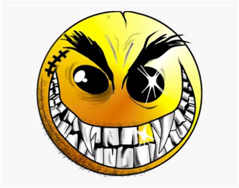 Evil Smiley Face Png Clipart Png Download Evil Crazy Smiley Face
