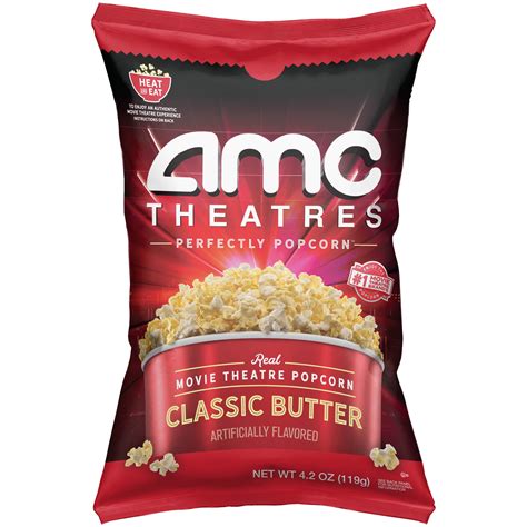 Amc Theatres Ready To Eat Popcorn Classic Butter