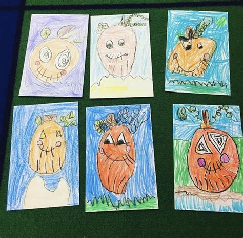 Pumpkin Directed Drawing Directed Drawing First Grade Classroom Art