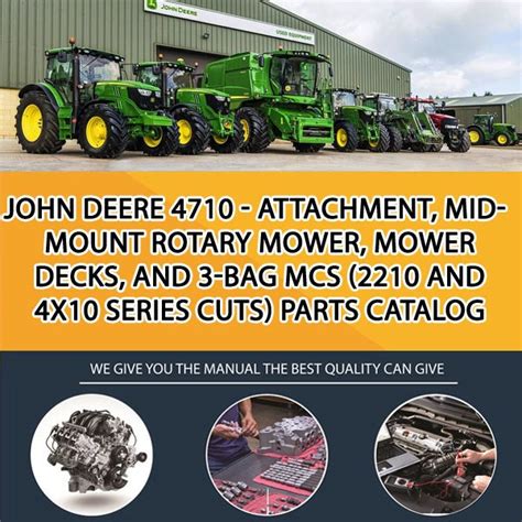 John Deere 4710 Attachment Mid Mount Rotary Mower Mower Decks And