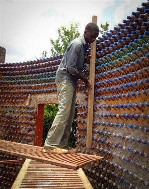 Credit Andreas Froeseecotec Plastic Bottle House Reuse Plastic Bottles Plastic Plastic