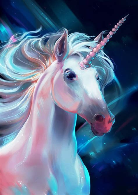 Unicorn Portrait By Mellodee Unicorn Painting Unicorn Art Unicorn