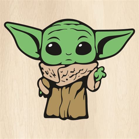 Baby Yoda Svg Cut File For Cricut Baby Alien Svg Star Wars Svg Star