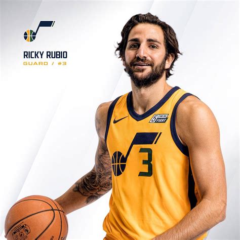 Download Utah Jazz Ricky Rubio Portrait Wallpaper