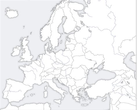 Blank Map Of Europe