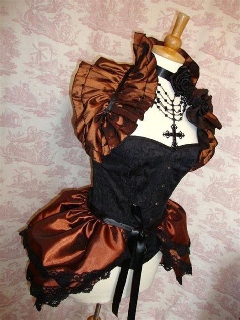 Steampunk Diva Copper Taffeta Goth Steampunk Bustle Burlesque Gothic By Gothic Burlesque