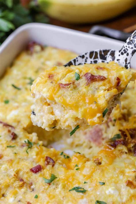 Easy Cheesy Hashbrown Breakfast Casserole Video Lil Luna