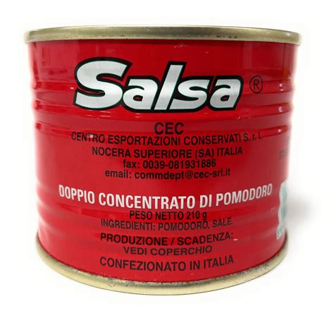 Salsa Tomato Paste 210g 12 Cans Etsy