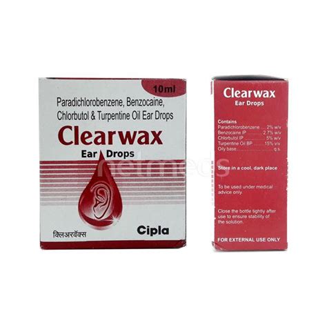 Clearwax Ear Drops 10ml Buy Medicines Online At Best Price From