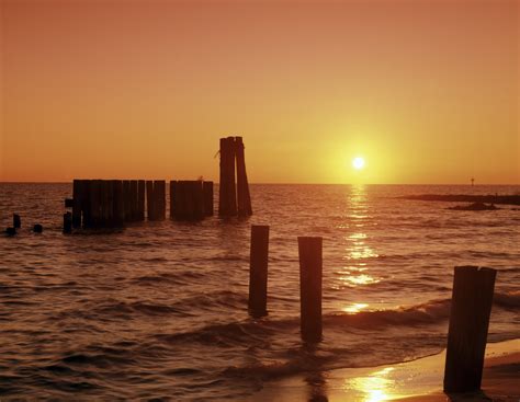 Sunset Over Chesapeake Bay Free Stock Photo Public Domain Pictures