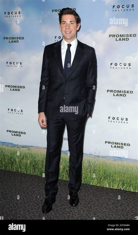 John Krasinski Attending The Promised Land Los Angeles Premiere Held