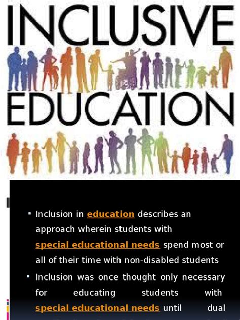 Presentation On Inclusive Education Inclusion Education Special