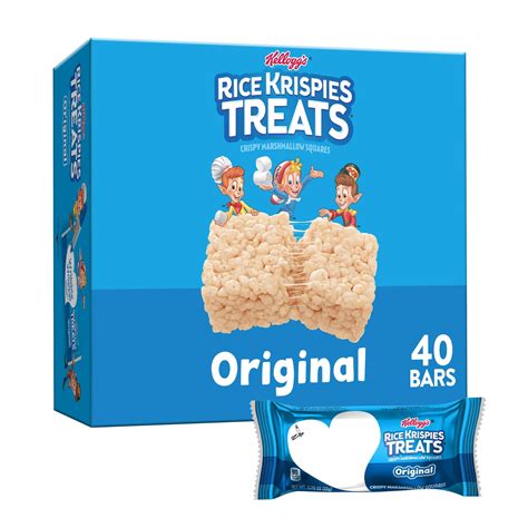 Rice Krispies Treats Original Chewy Marshmallow Snack Bars 31 2 Oz 40 Count