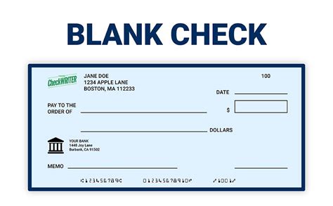 Blank Checks For Printing