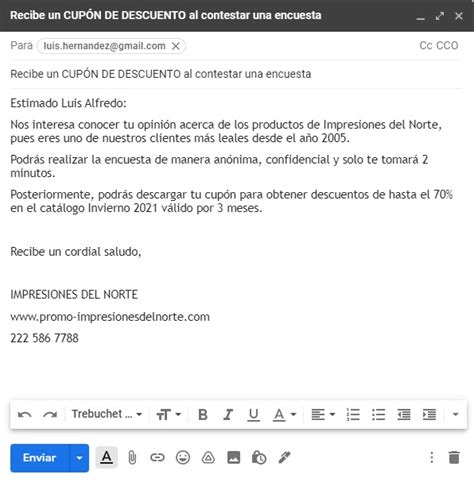 Ejemplo De Como Redactar Un Correo Electronico Formal Ejemplo The