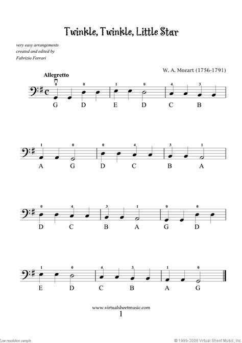 Our cello music library includes arrangements of artists like metallica and pieces from the standard repertoire, including spiegel im spiegel, the bach cello suites and cello concertos and cello sonatas from brahms, beethoven, shostakovich, schumann and more. Very Easy Collection, part I sheet music for cello solo PDF