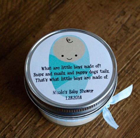 Candle Favors Baby Shower Boy Baby Shower Favors Boy Baby Etsy Sweden