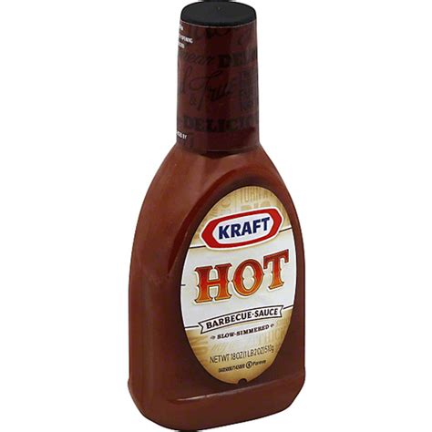 Kraft Hot Smoke Barbecue Sauce 18 Oz Bottle Condiments Sauces
